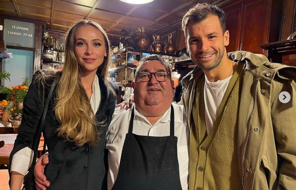 Григор Димитров и неговата любима Лолита Османова вечеряха в емблематичния